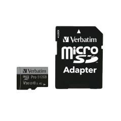 Verbatim MICRO SDXC CARD PRO U3 C10 A2 - High-Speed Performance & Reliable Storage for Your Devices | SKU: 47046